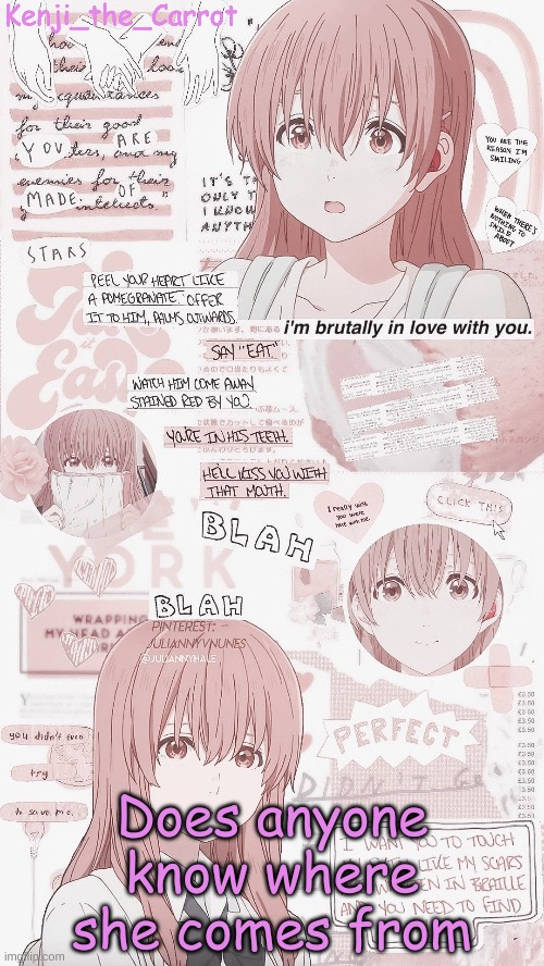 Does anyone or was i the only one who watched this | Does anyone know where she comes from | made w/ Imgflip meme maker