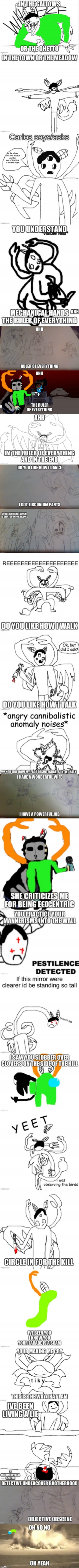 repost but replace one of the frames, keep the text tho | image tagged in anomalous ruler of everything finished | made w/ Imgflip meme maker