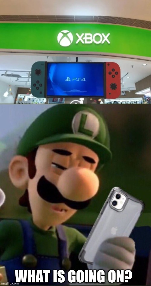 WHICH IS IT? | WHAT IS GOING ON? | image tagged in what is this,wtf,xbox,ps4,nintendo switch,video games | made w/ Imgflip meme maker