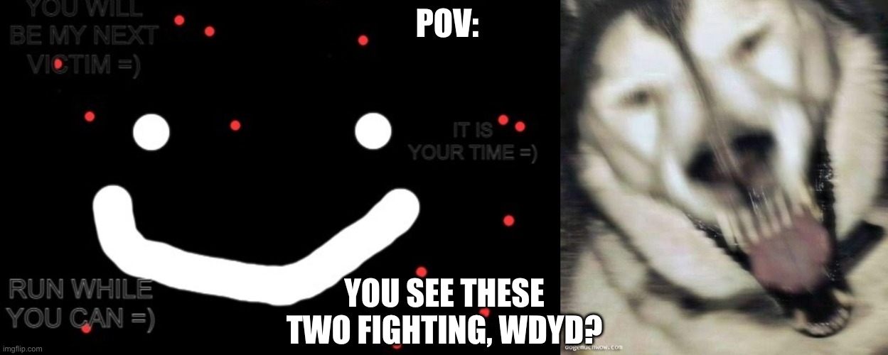 yes | POV:; YOU SEE THESE TWO FIGHTING, WDYD? | made w/ Imgflip meme maker