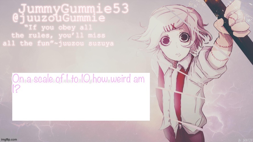 Idk I’m bored | On a scale of 1 to 10 how weird am 
I? | made w/ Imgflip meme maker