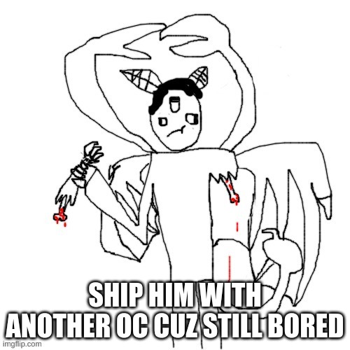 Carlos eating his arm | SHIP HIM WITH ANOTHER OC CUZ STILL BORED | image tagged in carlos eating his arm | made w/ Imgflip meme maker