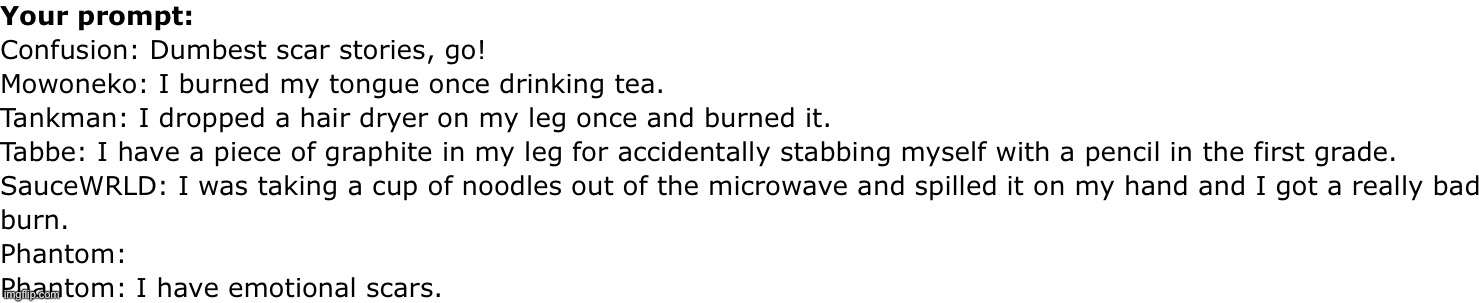 Prompt two of three for today | made w/ Imgflip meme maker