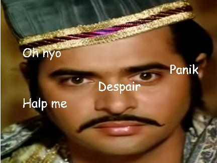 High Quality 1960s indian in Despair Blank Meme Template