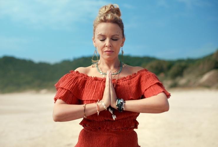 Kylie meditating Blank Meme Template