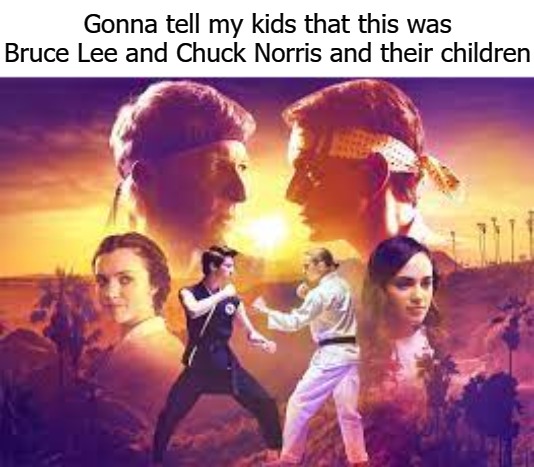 Gonna tell my kids that this was Bruce Lee and Chuck Norris and their children | image tagged in family feud | made w/ Imgflip meme maker