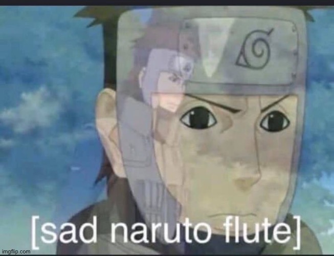 Sad naruto flute | image tagged in sad naruto flute | made w/ Imgflip meme maker