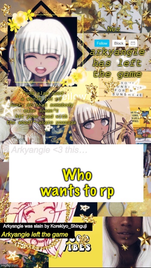 E | Who wants to rp | image tagged in e | made w/ Imgflip meme maker