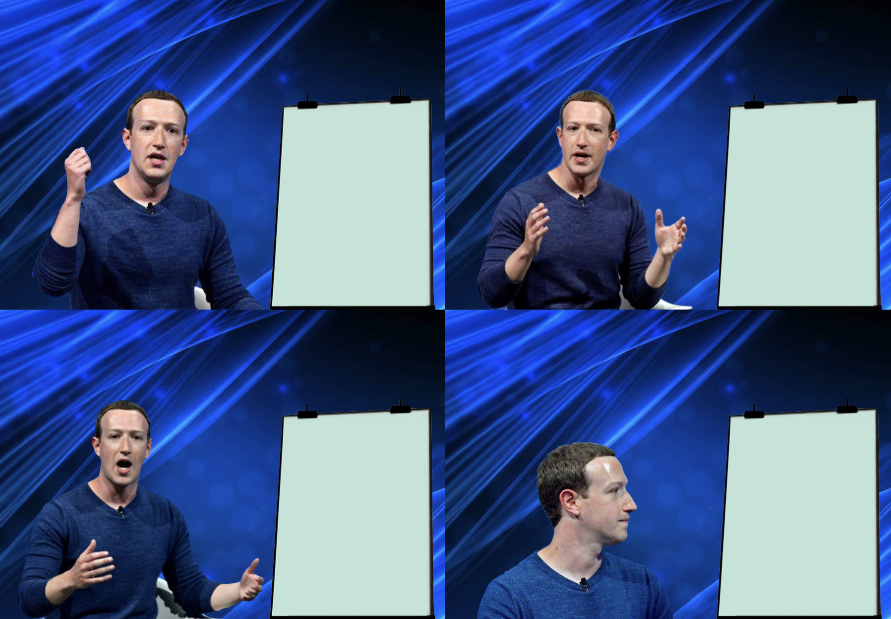 Mark Zuckerberg Gru Meme Blank Meme Template