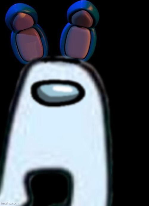 Amogus bunny | image tagged in iekznz | made w/ Imgflip meme maker