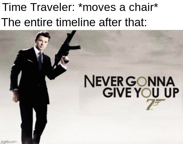 time travel movies a chair meme