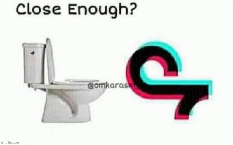 Close enough? | image tagged in toilet | made w/ Imgflip meme maker