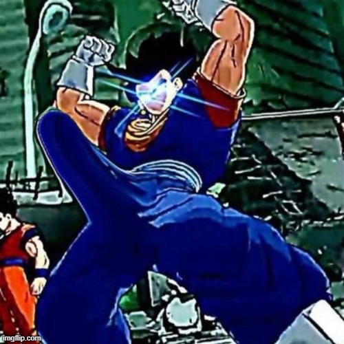 horny vegito | image tagged in horny vegito | made w/ Imgflip meme maker