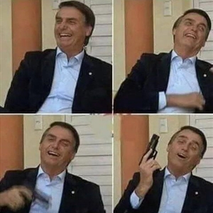 Bolsonaro Gun Blank Meme Template