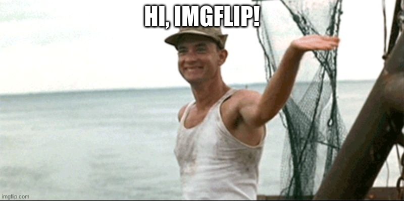please don't harass me, I'm new | HI, IMGFLIP! | image tagged in forest gump waving | made w/ Imgflip meme maker