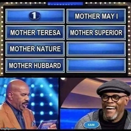 Motherfamily feud | image tagged in family feud,samuel l jackson,funny,repost | made w/ Imgflip meme maker