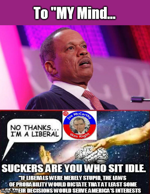 Juan Williams "to MY mind"....meets the law of averages | To "MY Mind... | image tagged in fox news,fake media,progressive media,evil,blm | made w/ Imgflip meme maker