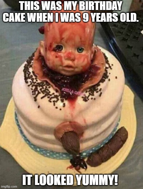 My birthday cake when i was 9 years old  Imgflip