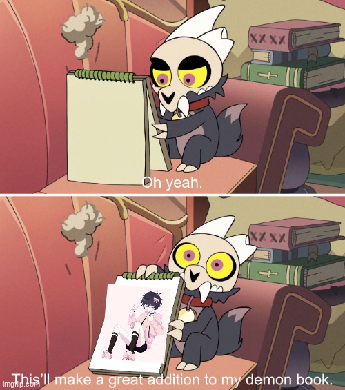 The Owl House King's demon book | image tagged in the owl house king's demon book | made w/ Imgflip meme maker