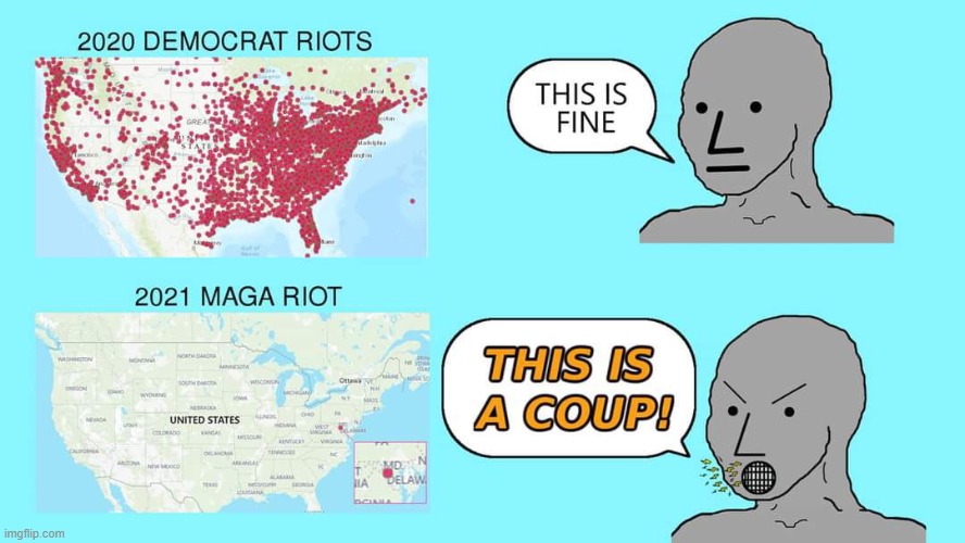 How about... each is potentially as bad as the other? Especially when 1 was a 30-min invasion led by the Order of the Water Buff | made w/ Imgflip meme maker