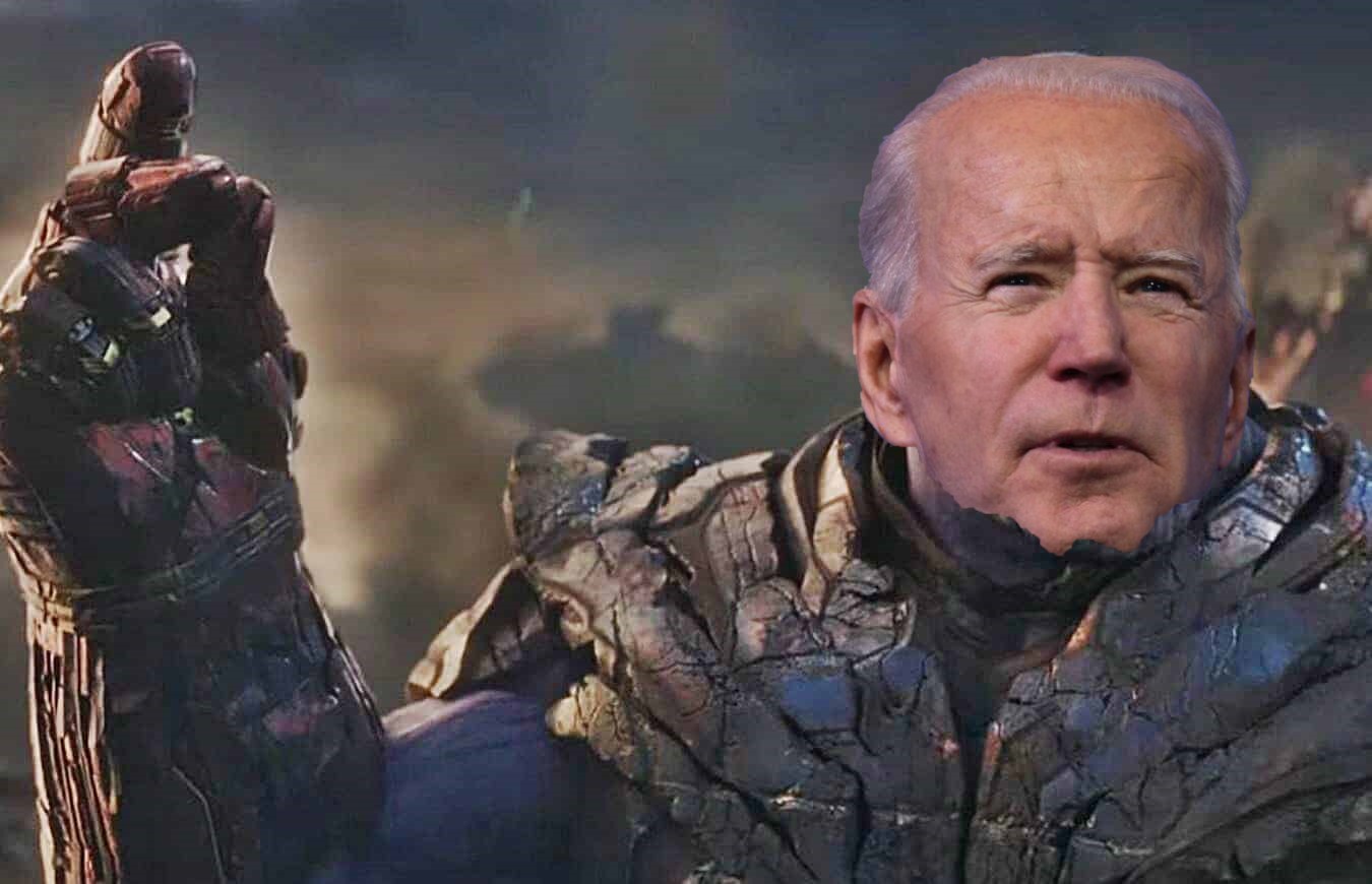 Biden Thanos Snap Blank Meme Template