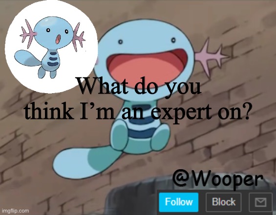 e | What do you think I’m an expert on? | image tagged in kdjnfhrnjdufbsnmc | made w/ Imgflip meme maker