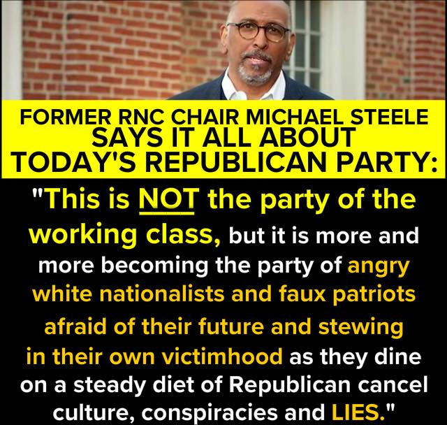 Michael Steele on the Republican Party Blank Template - Imgflip