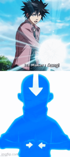 Aang Iceberg - Avatar x Fairy Tail Crossover | image tagged in gifs,aang,avatar the last airbender,fairy tail,fairy tail meme,memes | made w/ Imgflip images-to-gif maker
