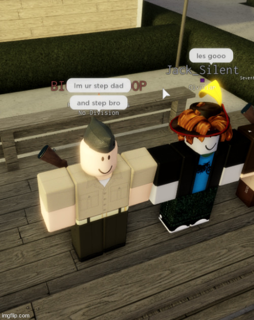 Roblox Dad and Step Bro | image tagged in roblox,dad | made w/ Imgflip meme maker