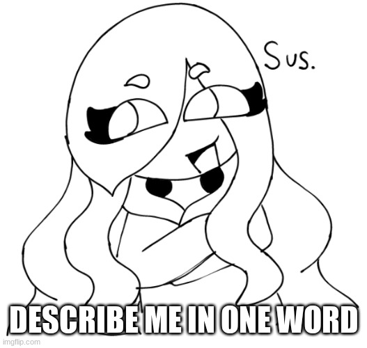 Jaiden Sus | DESCRIBE ME IN ONE WORD | image tagged in jaiden sus | made w/ Imgflip meme maker