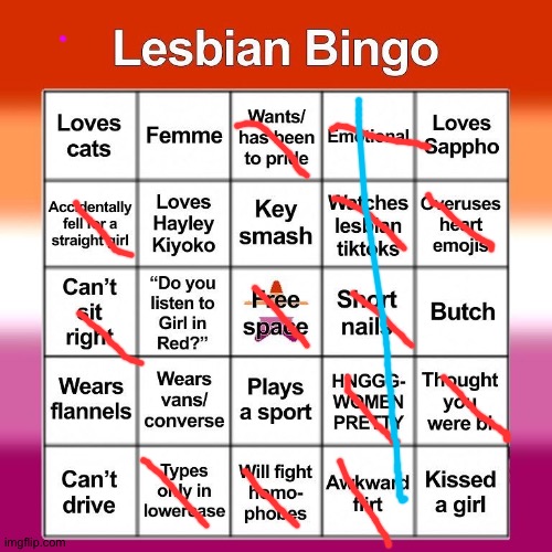 Hm. WELP MABYE PANSEXUALTY ISNT MY THING | image tagged in lesbian bingo | made w/ Imgflip meme maker