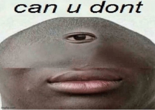 can u dont | image tagged in can u dont | made w/ Imgflip meme maker