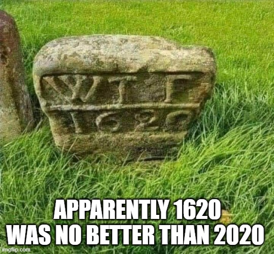 Apparently 1620 was no better than 2020 | APPARENTLY 1620 WAS NO BETTER THAN 2020 | image tagged in wtf,2020 | made w/ Imgflip meme maker