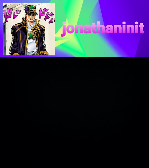 jonathaninit but he's menacingly colorful Blank Meme Template