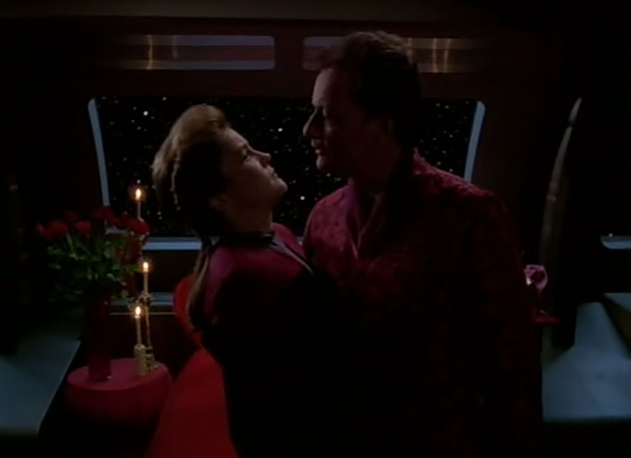 Janeway and Q Blank Meme Template