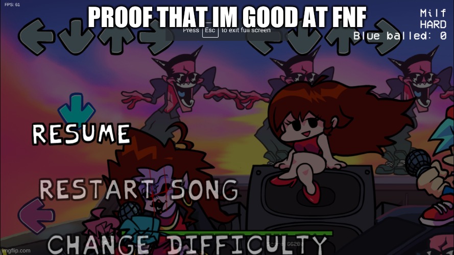 yep did the beat drop | PROOF THAT IM GOOD AT FNF | image tagged in friday night funkin | made w/ Imgflip meme maker