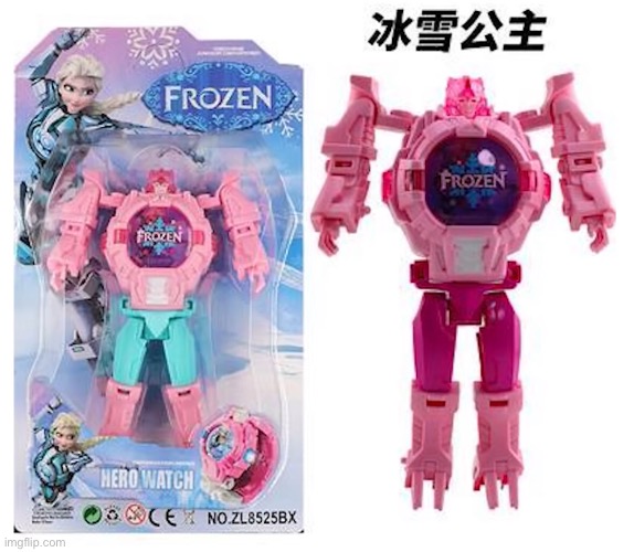 You remember that part of Frozen when Elsa made that pink ice mech? Me neither. Because it wasn’t in the movie. | made w/ Imgflip meme maker