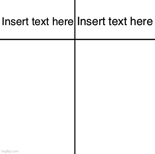 Panels | Insert text here; Insert text here | image tagged in panels | made w/ Imgflip meme maker