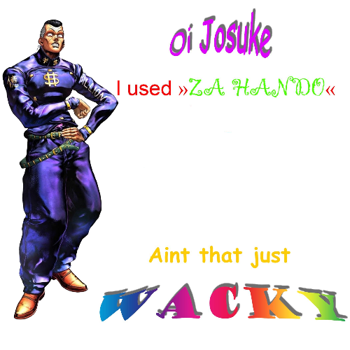 High Quality Oi Josuke Blank Meme Template