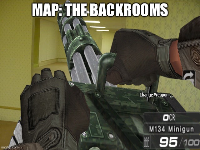 MAP: THE BACKROOMS | image tagged in fps | made w/ Imgflip meme maker