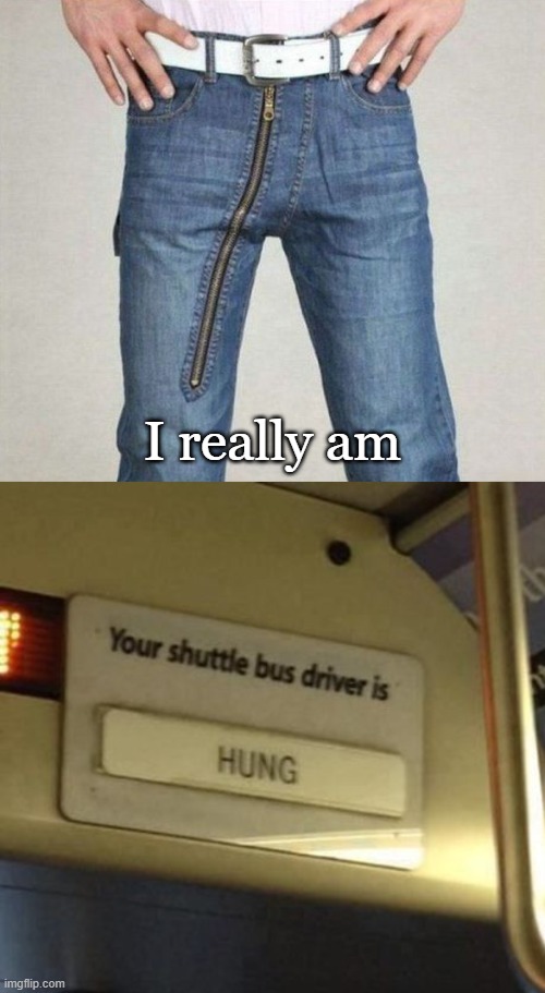 I guess I am a bus driver. |  I really am | image tagged in zipper,bus driver | made w/ Imgflip meme maker