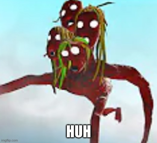 Tree Head running | HUH | image tagged in tree head running | made w/ Imgflip meme maker