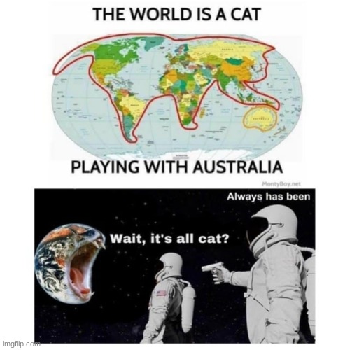 thats why australia is upside down :0 | image tagged in nuclear bomb mind blown | made w/ Imgflip meme maker