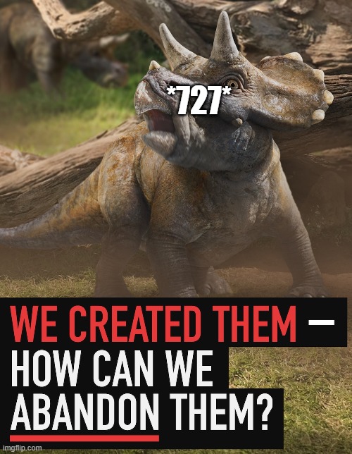 why did 727 die | *727* | image tagged in airplane,dinosaur | made w/ Imgflip meme maker