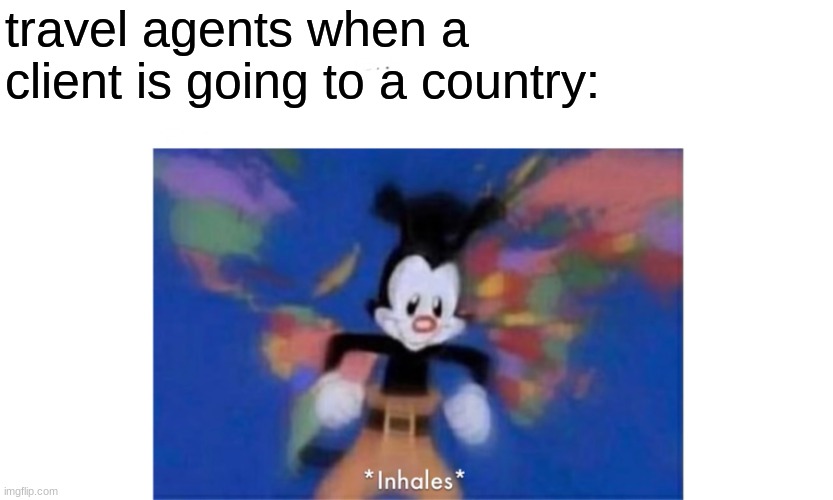 World occupied | travel agents when a client is going to a country: | image tagged in world occupied | made w/ Imgflip meme maker