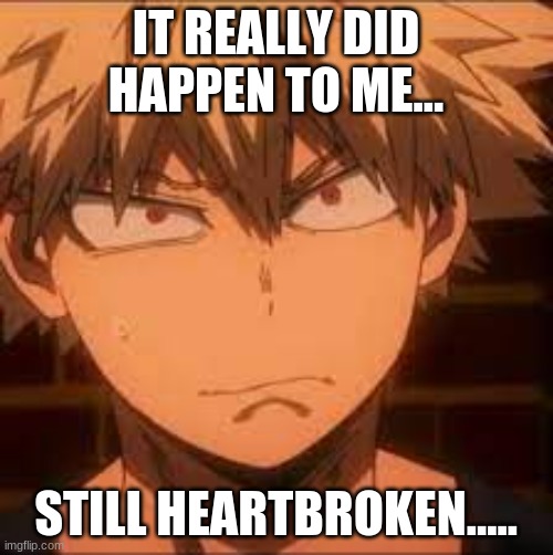 IT REALLY DID HAPPEN TO ME... STILL HEARTBROKEN..... | made w/ Imgflip meme maker