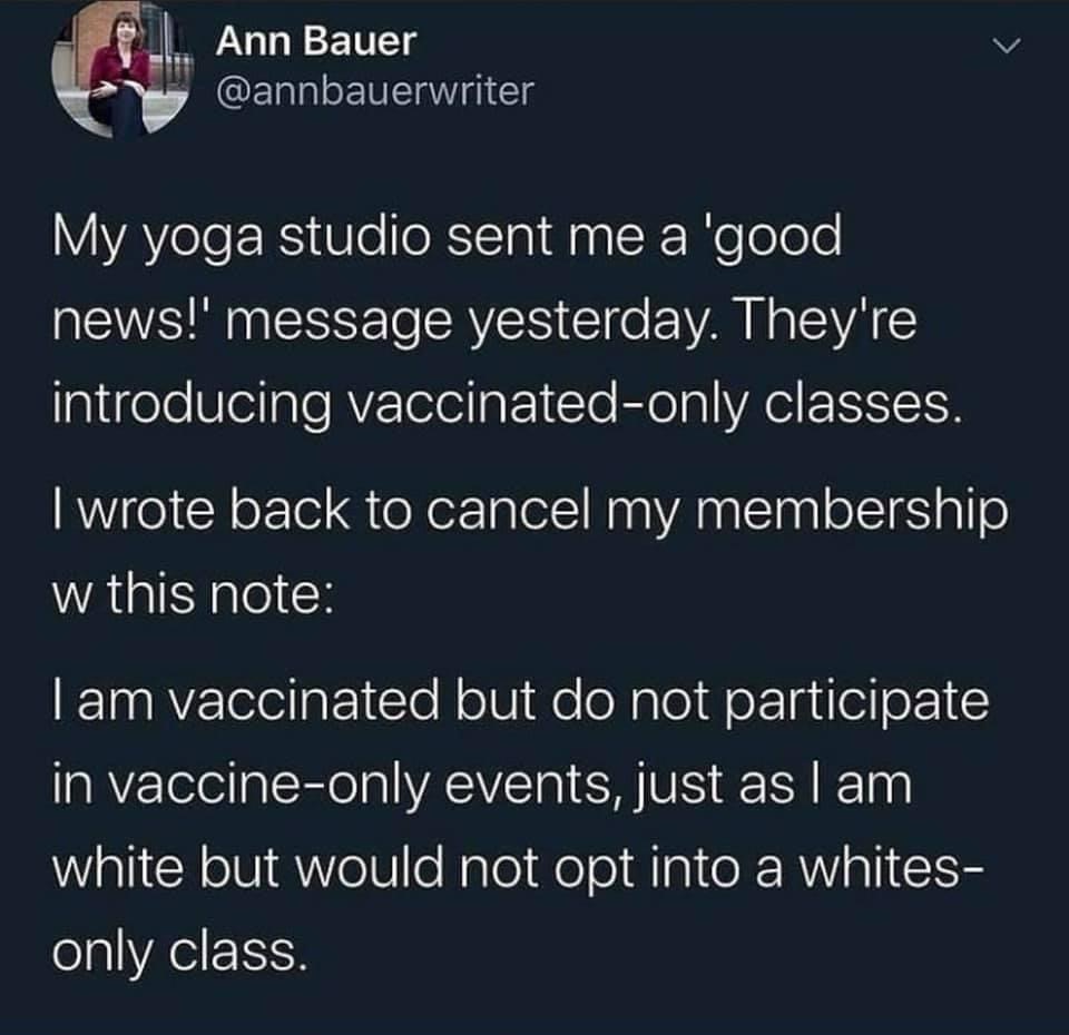 Vaccinated-only yoga class Blank Meme Template