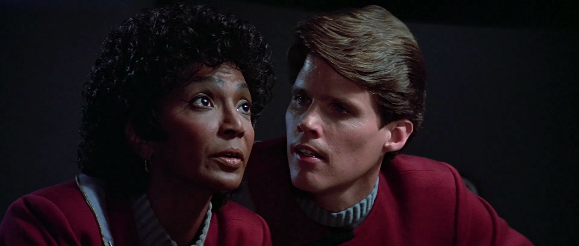 Star Trek OS Uhura and cadet Blank Meme Template