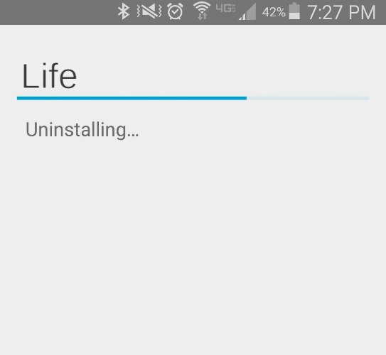 Uninstalling Life Blank Meme Template