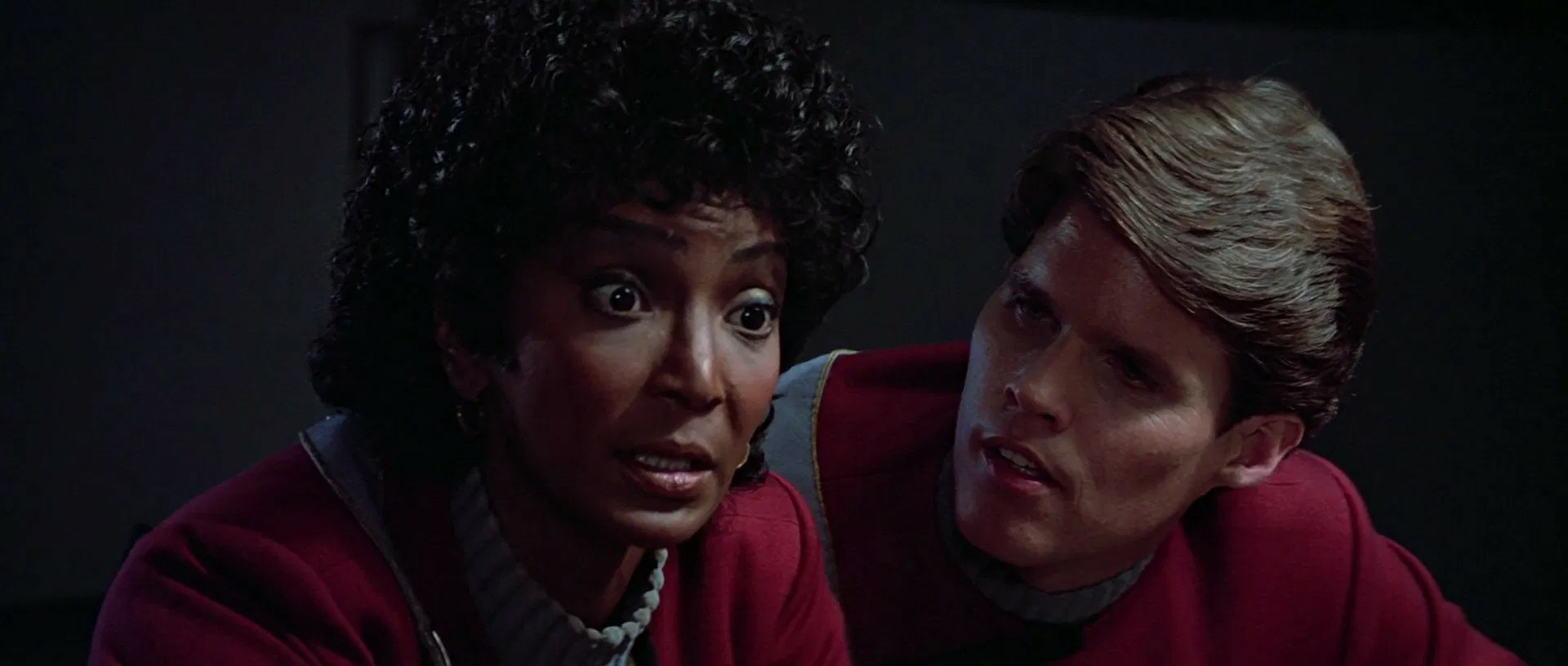 Star Trek OS Uhura and cadet 4 Blank Meme Template